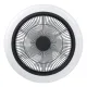 Eglo Sayulita fehér-fekete LED mennyezeti ventilátoros lámpa (EG-35198) LED 1 izzós IP20