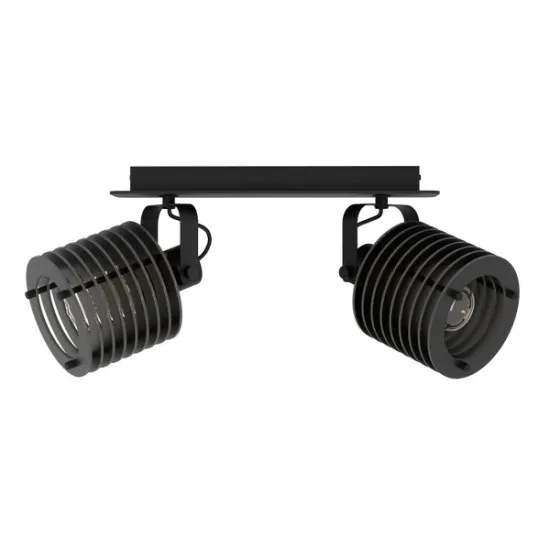 Eglo Segovia fekete mennyezeti spotlámpa (EG-900741) E27 2 izzós IP20