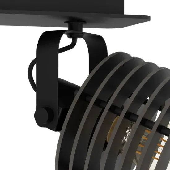 Eglo Segovia fekete mennyezeti spotlámpa (EG-900741) E27 2 izzós IP20