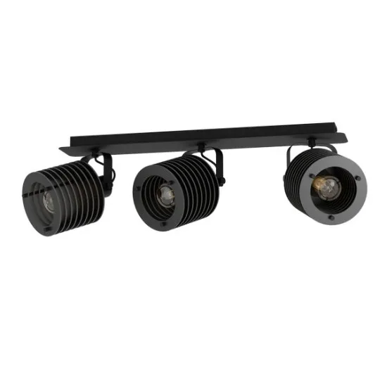 Eglo Segovia fekete mennyezeti spotlámpa (EG-900742) E27 3 izzós IP20