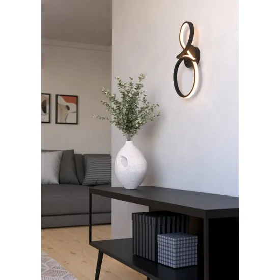 Eglo Serpins fekete LED fali lámpa (EG-901268) LED 1 izzós IP20