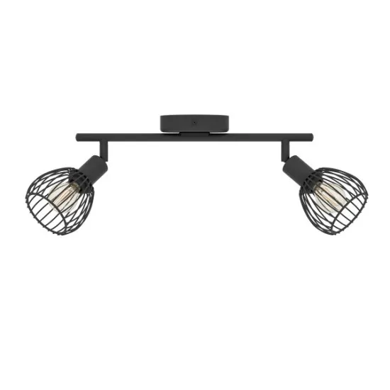 Eglo Sonnino fekete mennyezeti spotlámpa (EG-901039) E14 2 izzós IP20