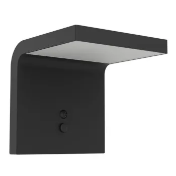 Eglo Spiante fekete LED napelemes kültéri fali lámpa (EG-901082) SOLAR-LED 1 izzós IP44