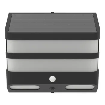 Eglo Stiappa fekete LED napelemes kültéri fali lámpa (EG-901084) SOLAR-LED 1 izzós IP44