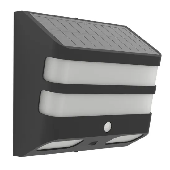 Eglo Stiappa fekete LED napelemes kültéri fali lámpa (EG-901084) SOLAR-LED 1 izzós IP44