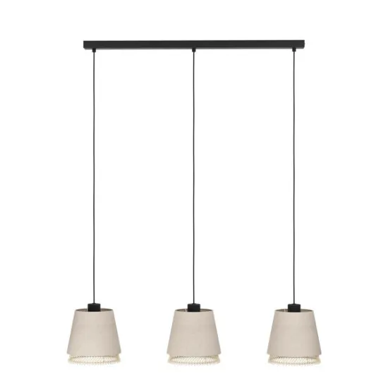 Eglo Tabley fekete függesztett lámpa (EG-43976) E27 3 izzós IP20