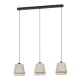 Eglo Tabley fekete függesztett lámpa (EG-43976) E27 3 izzós IP20