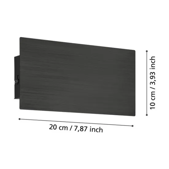 Eglo Talamello fekete LED fali lámpa (EG-901197) LED 1 izzós IP20