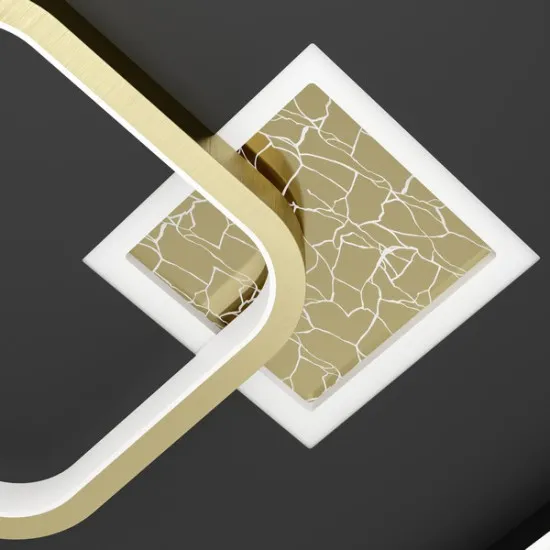 Eglo Tiriolo fekete-arany LED fali/mennyezeti lámpa (EG-901245) LED 2 izzós IP20