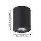 Eglo Torrecola fekete kültéri mennyezeti lámpa (EG-901028) GU10 1 izzós IP44
