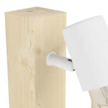 Eglo Townshend 3 fehér-natúr fali spotlámpa (EG-99482) E27 1 izzós IP20