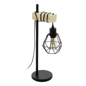 Eglo Townshend 5 natúr-fekete asztali lámpa (EG-44079) E27 1 izzós IP20