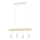 Eglo Townshend fehér-natúr függesztett lámpa (EG-43704) E27 4 izzós IP20