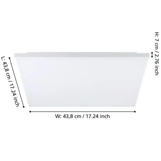 Eglo Trupiana fehér LED mennyezeti lámpa (EG-900568) LED 1 izzós IP20