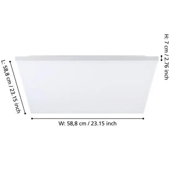 Eglo Trupiana fehér LED mennyezeti lámpa (EG-900569) LED 1 izzós IP20