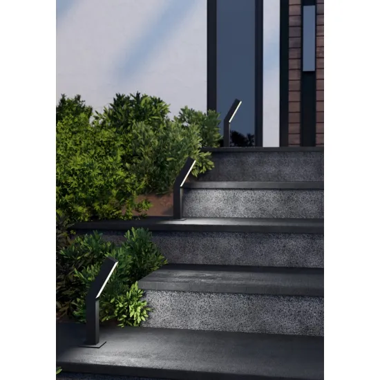 Eglo Ugento fekete LED kültéri állólámpa (EG-900992) LED 2 izzós IP44