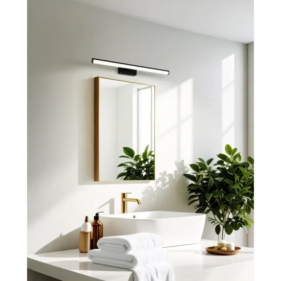 Eglo Vadumi fekete fürdőszobai LED tükörvilágítás (EG-901958) LED 1 izzós IP44