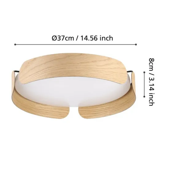 Eglo Valcasotto natúr-fehér LED mennyezeti lámpa (EG-901827) LED 1 izzós IP20