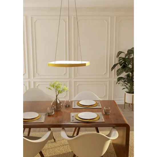 Eglo Vallerosa sárgaréz LED függesztett lámpa (EG-900917) LED 1 izzós IP20