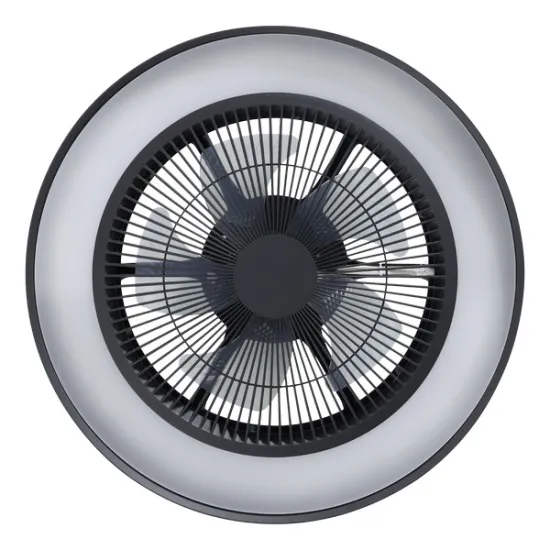 Eglo Vallonia 1 matt fekete LED mennyezeti ventilátoros lámpa (EG-35217) LED 2 izzós IP20