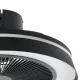 Eglo Vallonia matt fekete LED mennyezeti ventilátoros lámpa (EG-35196) LED 2 izzós IP20