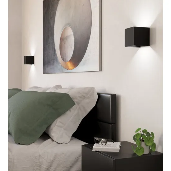 Eglo Valmontone fekete LED fali lámpa (EG-901049) LED 2 izzós IP20
