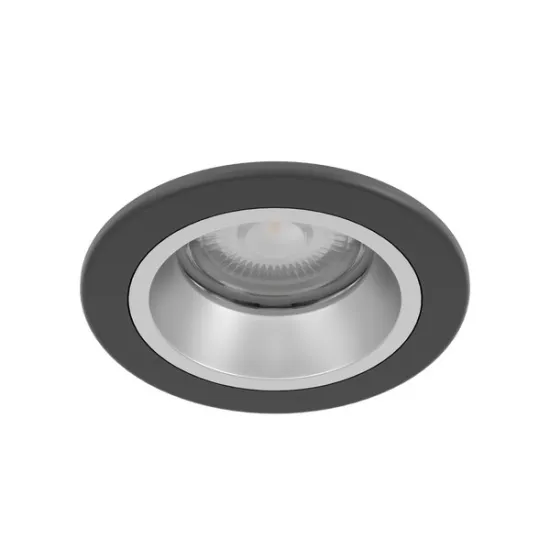 Eglo Yebra fekete fürdőszobai LED mennyezetbe építhető lámpa (EG-902296) LED 1 izzós IP44