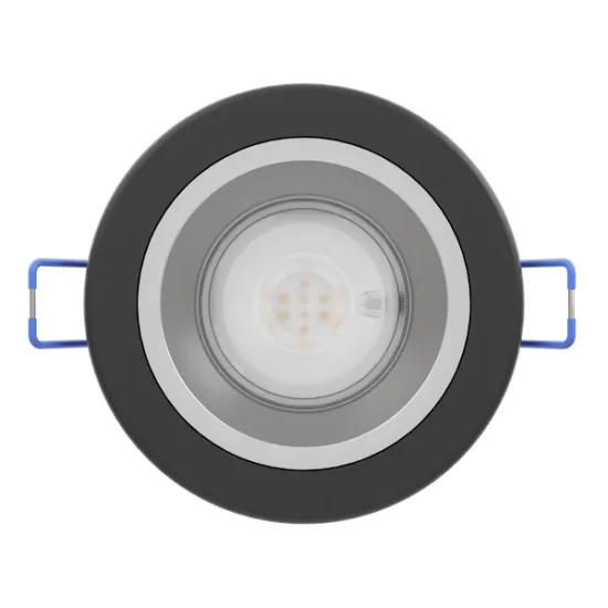 Eglo Yebra fekete fürdőszobai LED mennyezetbe építhető lámpa (EG-902296) LED 1 izzós IP44