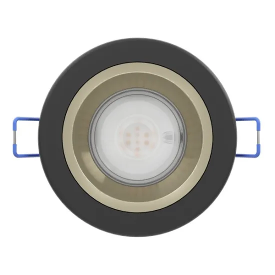 Eglo Yebra fekete fürdőszobai LED mennyezetbe építhető lámpa (EG-902296) LED 1 izzós IP44