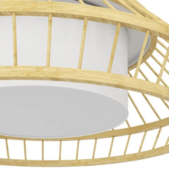 Eglo Yuku-Z natúr-fehér LED függesztett lámpa (EG-900842) LED 1 izzós IP20