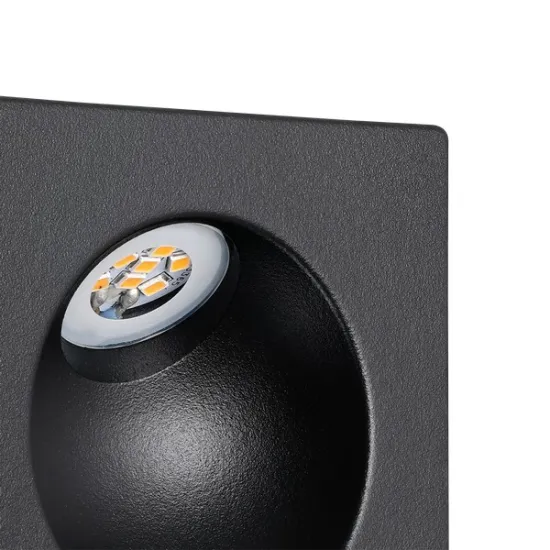 Eglo Zarate fekete LED lépcsővilágító lámpa (EG-900251) LED 1 izzós IP20