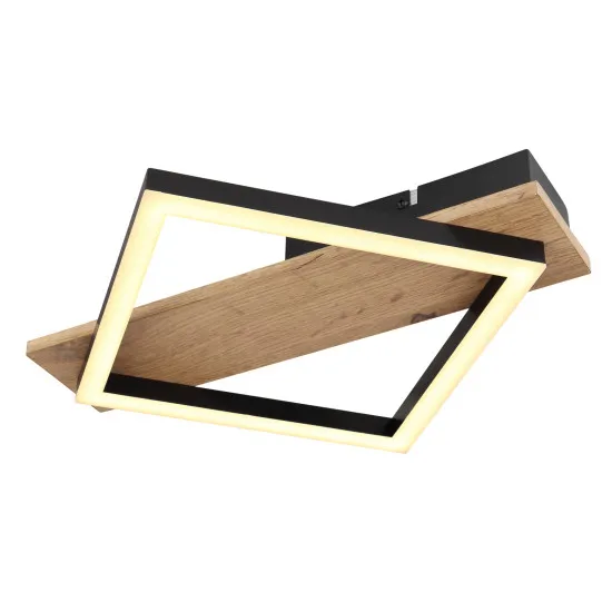 Globo Beatrix fekete-barna LED mennyezeti lámpa (GLO-67294D) LED 1 izzós IP20