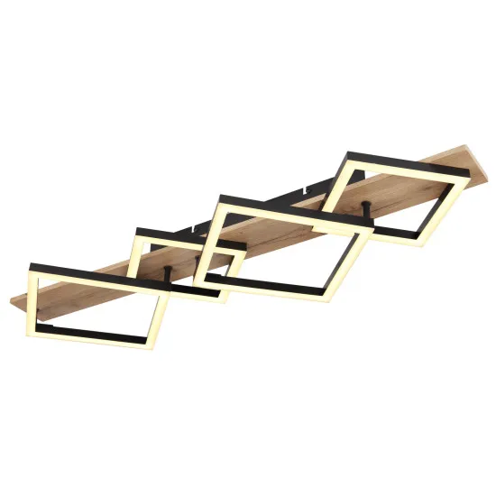 Globo Beatrix fekete-barna LED mennyezeti lámpa (GLO-67294D3) LED 1 izzós IP20