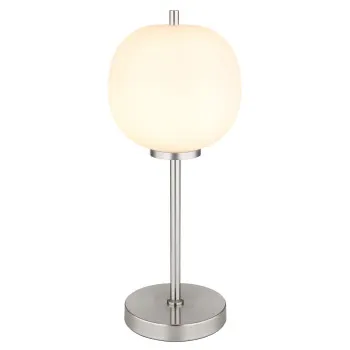 Globo Blacky I nikkel-opál asztali lámpa (GLO-15345TNO) E14 1 izzós IP20