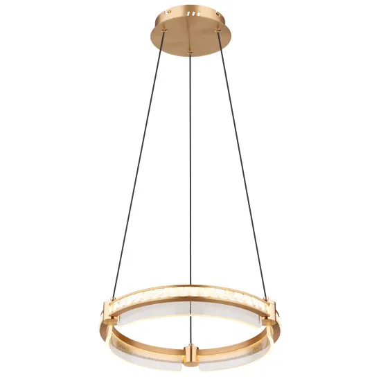 Globo Blondie arany-átlátszó kristály LED függesztett lámpa (GLO-67196-36H) LED 1 izzós IP20