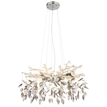 Globo Danna króm-füstszürke kristály csillár (GLO-64133-8) G9 8 izzós IP20