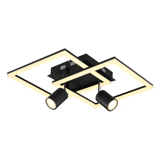 Globo Danny fekete-opál LED mennyezeti lámpa (GLO-67308-36) LED 1 izzós IP20