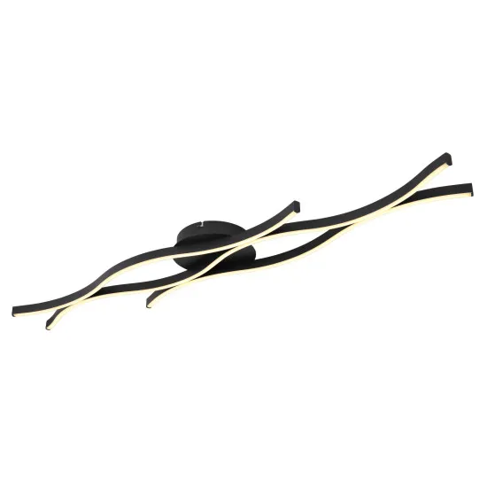 Globo Geronimo fekete-opál LED mennyezeti lámpa (GLO-67206D) LED 1 izzós IP20