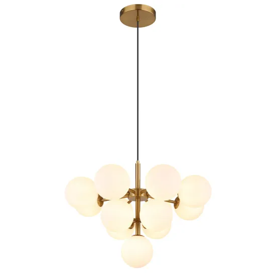 Globo Grappy arany-opál függesztett lámpa (GLO-56143-13G) G9 13 izzós IP20