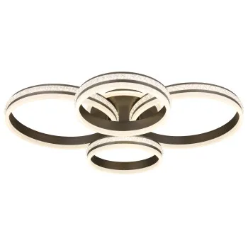 Globo Grouni szürke-fehér kristály LED mennyezeti lámpa (GLO-67314-90) LED 1 izzós IP20