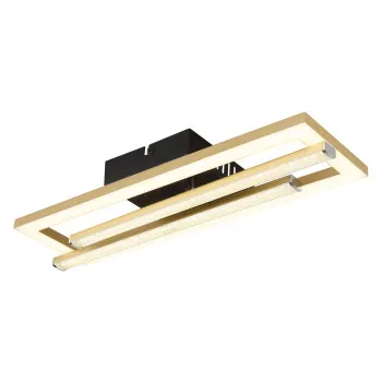 Globo Highway fekete-arany LED mennyezeti lámpa (GLO-672843G) LED 1 izzós IP20