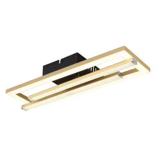 Globo Highway fekete-arany LED mennyezeti lámpa (GLO-672843G) LED 1 izzós IP20