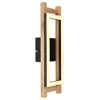 Globo Illa fekete-barna LED fali lámpa (GLO-67266W) LED 1 izzós IP20