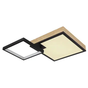 Globo Jacky fekete-opál távirányítós LED mennyezeti lámpa (GLO-41392-21) LED 1 izzós IP20