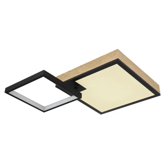 Globo Jacky fekete-opál távirányítós LED mennyezeti lámpa (GLO-41392-21) LED 1 izzós IP20