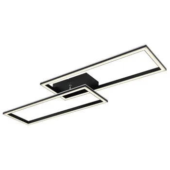 Globo Jepp fekete-opál színváltós LED mennyezeti lámpa (GLO-67278-40) LED 1 izzós IP20