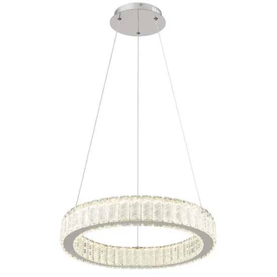 Globo Mucky króm-átlátszó LED függesztett lámpa (GLO-67162-50) LED 1 izzós IP20