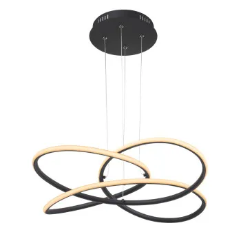 Globo Panda fekete-opál LED függesztett lámpa (GLO-67201SH-30) LED 1 izzós IP20