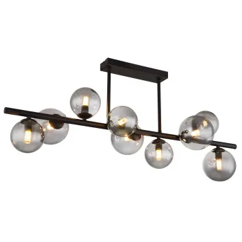 Globo Riha fekete-füstszürke mennyezeti lámpa (GLO-56133-9D) G9 9 izzós IP20