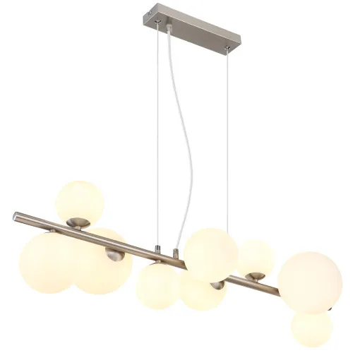 Globo Riha nikkel-opál függesztett lámpa (GLO-56140-9H) G9 9 izzós IP20